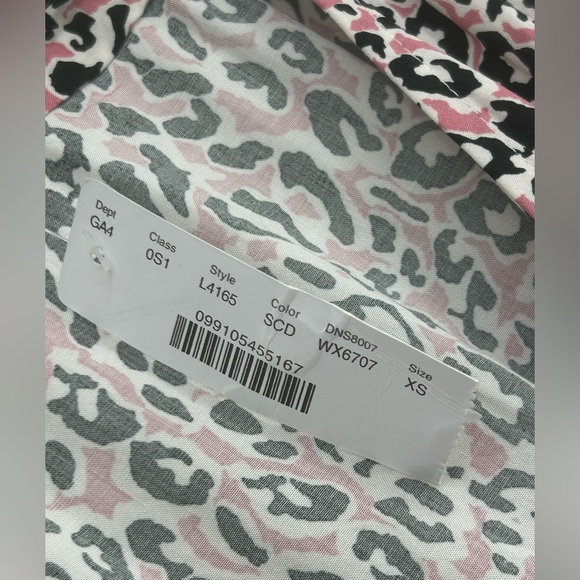 "NWT" J Crew Midi Wrap Dress Soft Rayon Pink Leopard Print In Size‎ XS - Picture 6 of 13